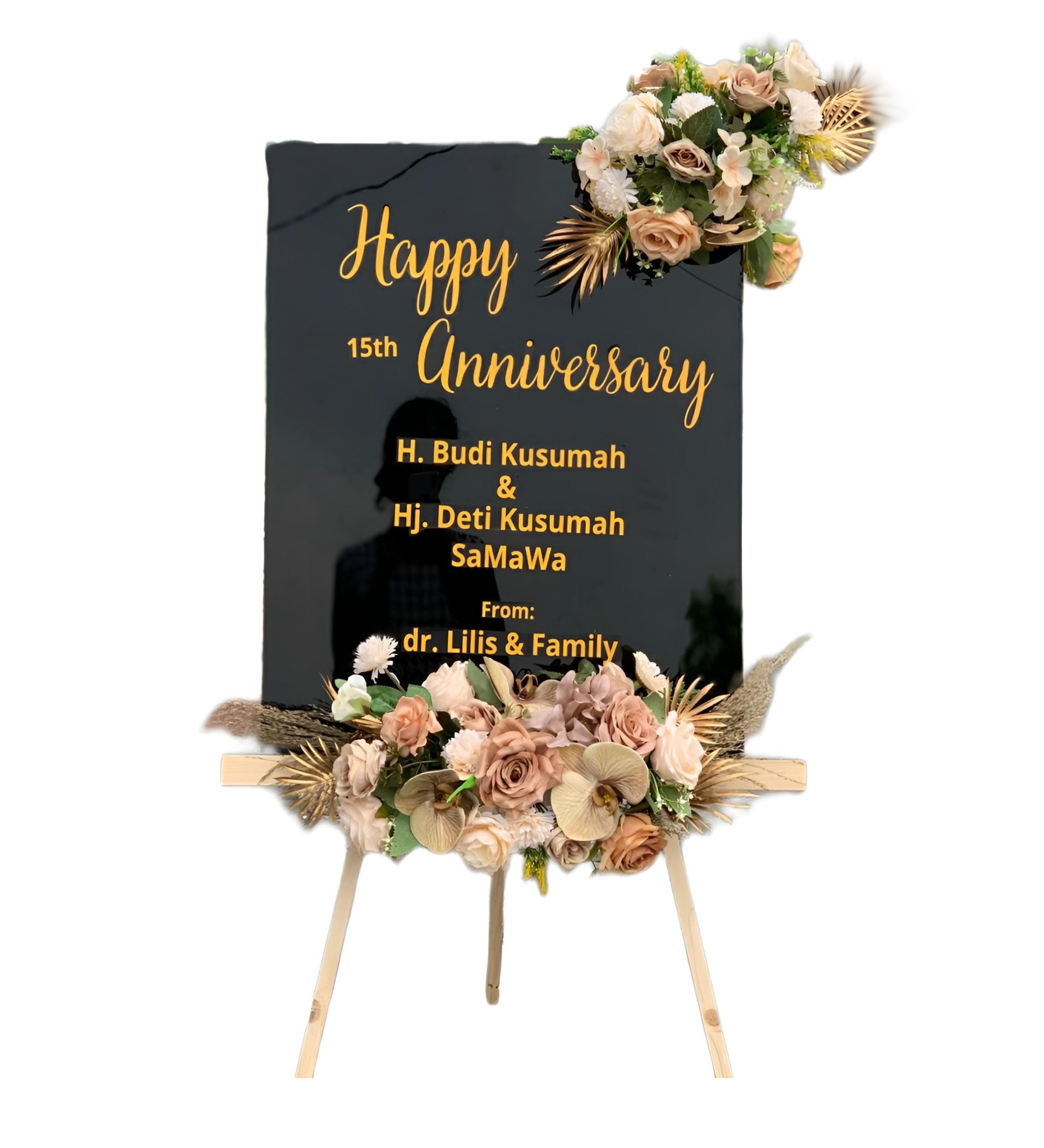 Papan Bunga Akrilik Muncang