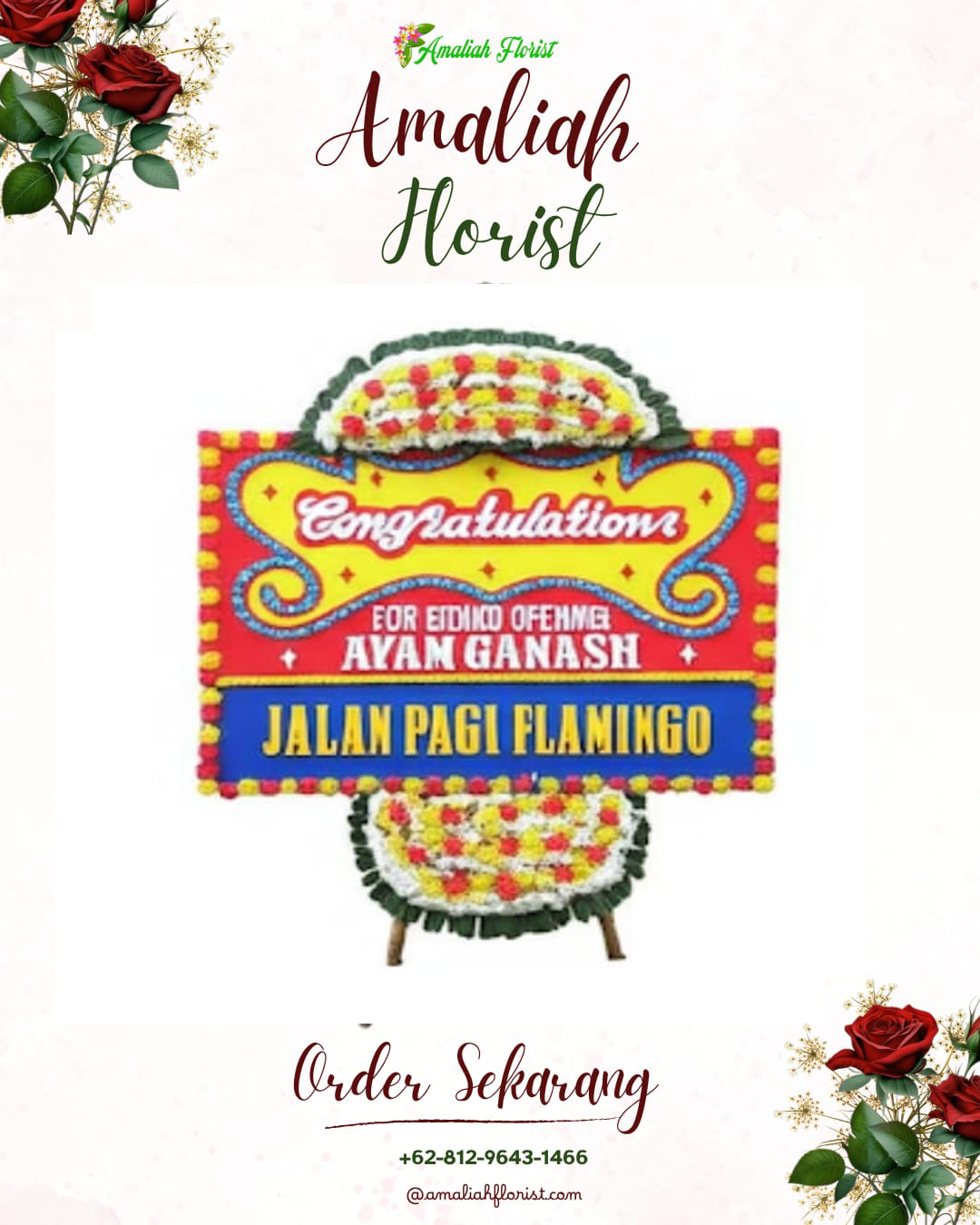 Sewa Papan Bunga Muncang